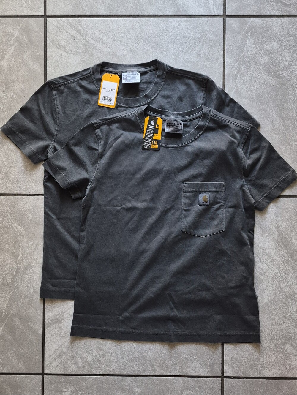 Carhartt Relaxed Fit Pocket Tee - Charcoal Gray Sz XS Womans Fits Like A Medium